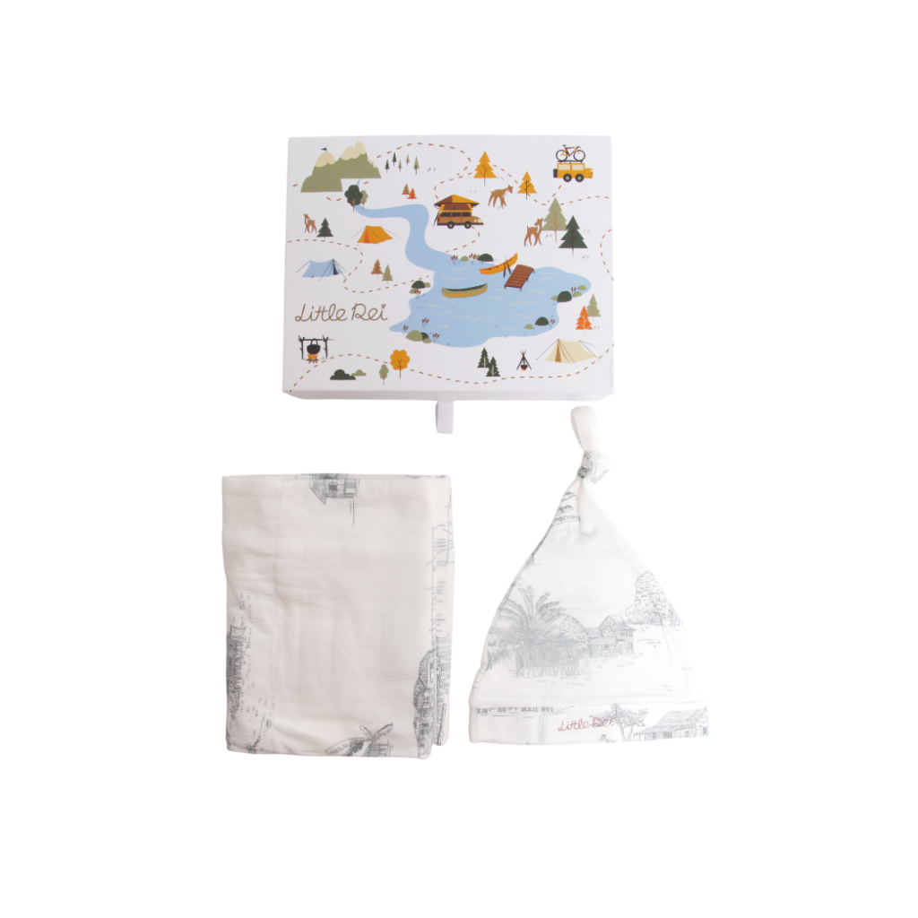 Little Rei Wrap & Beanie Set (0-6M)